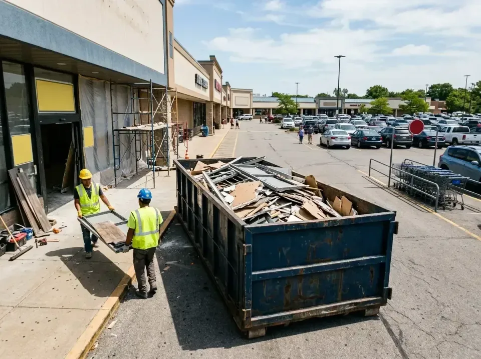 retail-store-renovation-debris-003 — frequently asked questions, Roll-off Dumpster Rentals in Guin, AL